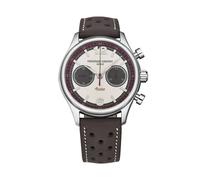 Frederique Constant Vintage Rally Healey Chronograph Automatic FC-397HSG5B6 - Silver Dial, Stainless Steel Case, Grey Leather Strap