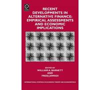 Fredj Jawadi Recent Developments in Alternative Finance (Copertina rigida)
