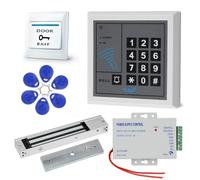 Fredorlokk Tuya Smart WiFi Access Control System Kit, 1000-User Remote Access Control Keypad, include 280KG serratura magnetica, tastiera di controllo accessi, alimentatore 12V, pulsante di uscita e 5