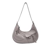 FREDsBRUDER borsa a tracolla My Bestie Shoulderbag With Pockets Warm Grey grigio talpa
