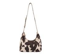 FREDsBRUDER borsa a tracolla Velvet Wild Midi Hobo Cow Pattern