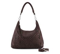 FredsBruder Calm Weave Borsa a spalla Vera Pelle 38 cm marrone