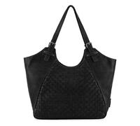 FredsBruder Calm Weave Borsa shopper Vera Pelle 45 cm nero