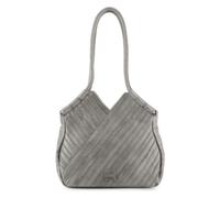 FredsBruder Criss-Cross Borsa shopper Vera Pelle 30 cm grigio