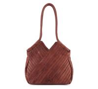 FredsBruder Criss-Cross Borsa shopper Vera Pelle 30 cm marrone