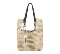 FREDsBRUDER borsa a tracolla Sun Carrier Collection High Shopper Natural Straw & Black beige