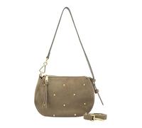 FREDsBRUDER Pelle borsa a tracolla The Beaded Shoulder Bag Greyish Khaki grigio-verde