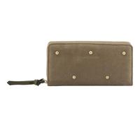 FREDsBRUDER Pelle portafoglio The Beaded Wallet Greyish Khaki grigio-verde