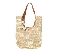 FREDsBRUDER borsa a tracolla Sun Carrier Collection High Shopper Natural Straw & Desert Brown beige