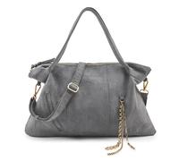 FredsBruder Velvet Wild Borsa a tracolla Pelle 59 cm grigio