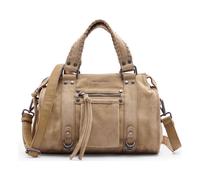 FredsBruder Whipstitch Soul Borsa a tracolla Pelle 30 cm giallo