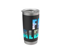 Free Alberta - Independence from Canada 2026 Lake (Black) Bicchiere termico in acciaio inox doppia parete