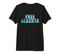 Free Alberta - Independence from Canada 2026 Lake (Black) Maglietta Premium