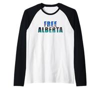 Free Alberta - Independence from Canada 2026 Lake (White) Maglia con Maniche Raglan