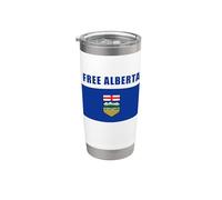 Free Alberta - Independence from Canada 2026 (White) Bicchiere termico in acciaio inox doppia parete
