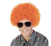 FREE BEAUTY Parrucca sintetica da clown afro, soffice, per uomini e donne, cosplay, feste di anime, Natale, Halloween, parrucca divertente (arancione)