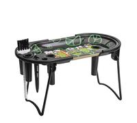 Free Boy Vassoio in metallo con caricatore a cono, per coni pre-arrotolati King Size e 1 1/4, include supporto pieghevole, imbuto di riempimento e imballatore, nero e verde