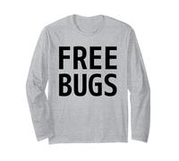 Free Bugs - Cosa Si Ottiene da Un Programmatore Black Text Design Maglia a Manica