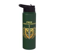 Free Constantinople - Bold Historical Statement Design Stainless Steel Insulated Water Bottle