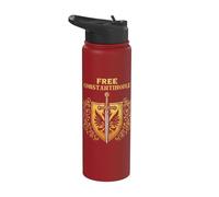 Free Constantinople - Bold Historical Statement Design Stainless Steel Insulated Water Bottle