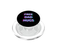 Free Dad Hugs Pride Proud Ally LGBT Rainbow Flag Support PopSockets PopGrip per MagSafe