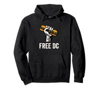 Free DC Sandwich Activism Protest Fist Humor Felpa con Cappuccio