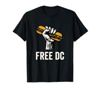 Free DC Sandwich Activism Protest Fist Humor Maglietta
