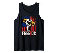 Free DC Sandwich Activism USA Flag Protest Fist Humor Canotta