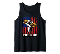 Free DC Sandwich Activism USA Flag Protest Fist Humor Canotta