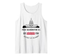 Free DC Washington DC Bandiera Capitol Hill Uomini Donne Canotta