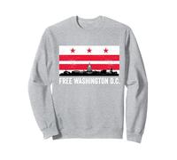 Free DC Washington DC Bandiera di Colore Rosso Capitol Hill Felpa