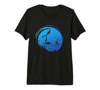 Free Diving con Un respiro nell'oceano Maglietta Premium