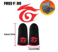 [Free Fire] Guanti da dito per gaming, maniche per pollice (2 pezzi) anti-sudore, adatti per COD Mobile Legends State Of Survival 1P-Nessun logo,1P+Scatola,4P+Box,2P+BoxCarbone