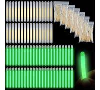 FREE FISHER 600 bastoncini luminosi da pesca, 3,8 cm, mini bastoncini luminosi per bobine con punta per canna da pesca, luce verde, per pesca notturna di lunga durata