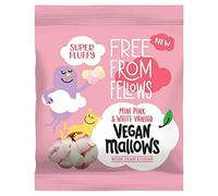 Free From Fellows Malvas veganas de vainilla rosa y blanca 105 g (paquete de 10)