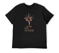 Free Hugs for Everyone Facehugger Prometheus Weyland Fun Alien O-Neck 100% Cotton Short Sleeve Unisex T-Shirt M