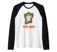 Free Hugs Ghost And Spirit Spooky Fall Design Maglia con Maniche Raglan