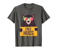 Free Hugs - Maglietta con scritta "Bear Hug" Maglietta