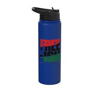 Free-ish Since 1865 Juneteenth Freedom Day Stainless Steel Insulated Water Bottle