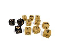 Free League Coriolis: The Great Dark Dice Set - 12 Custom Engraved Dice for Spac