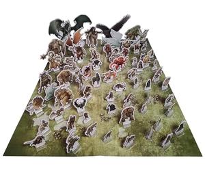Free League Pubblicazione: Dragonbane: Monsters Standee Set - Accessorio RPG, 64 Personaggi di cartone a colori, Gioco di ruolo da tavolo