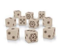 Free League Vaesen: Dice Set - 10 Six-Sided Engraved Dice for Nordic Horror Tabl