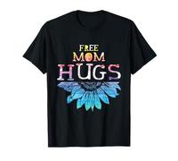 Free Mom Hugs - LGBT LGBTQ Pride - Rainbow Sunflower Gift Maglietta