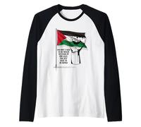 Free Palestine Design Libertà per la Palestina Pace a Gaza Maglia con Maniche Raglan