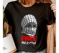 Free Palestine T-Shirt Donna Supporto Gaza Solidarietà Diritti Umani...