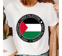 Free Palestine T-Shirt Donna Supporto Gaza Solidarietà Diritti Umani...