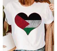 Free Palestine T-Shirt Donna Supporto Gaza Solidarietà Diritti Umani... -b