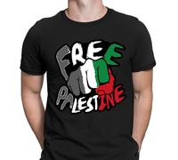 Free Palestine T-Shirt Unisex Supporto Gaza Solidarietà Diritti Umani...