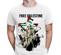 Free Palestine T-Shirt Unisex Supporto Gaza Solidarietà Diritti Umani...