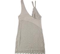 Free People Abito Mini In Pizzo A Contrasto Del Lower East Side, Beige, Medium
